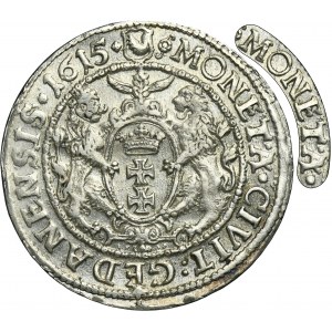 Sigismund III Vasa, 1/4 Thaler Danzig 1615 - UNLISTED, MONET•A