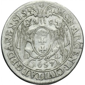John II Casimir, 1/4 Thaler Danizg 1657 DL