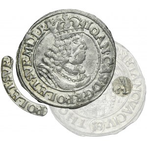 John II Casimir, 1/4 Thaler Thorn 1662 HDL - RARE