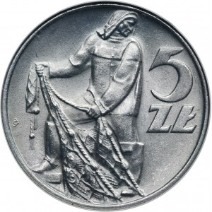 5 złotych 1960 Rybak - GCN I/I