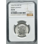 Głowa Kobiety, 5 złotych Warszawa 1934 - NGC AU58