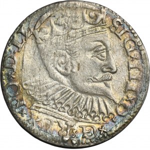 Sigismund III Vasa, 3 Groschen Riga 1597 - LI