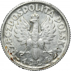Kobieta i kłosy, 1 złoty Paryż 1924