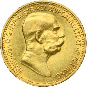 Austria, Franz Josef I, 10 Corona Wien 1908
