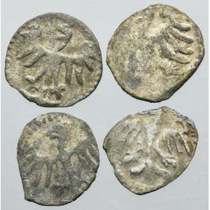 Lot, Ladislaus III of Varna and Casimir IV Jagiellon, Denarius (4 pcs.)