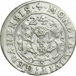 Sigismund III Vasa, 1/4 Thaler Danzig 1624/3 - PR•