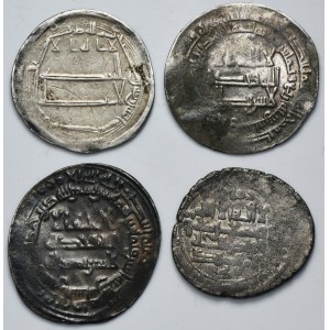 Lot, Abbasids and Samanids, Dirhams (4 pcs.)