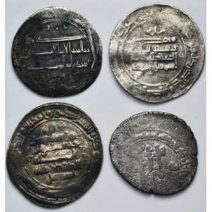 Lot, Abbasids and Samanids, Dirhams (4 pcs.)