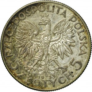 Głowa Kobiety, 5 złotych Warszawa 1933
