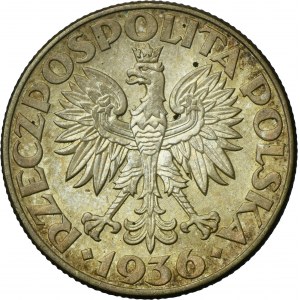 Żaglowiec, 2 złote 1936