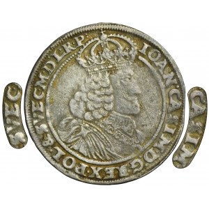 John II Casimir, 1/4 Thaler 1653 AT - RARE, CASIM SVEC