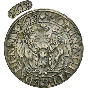 Sigismund III Vasa, 1/4 Thaler Danzig 1613 - RARE