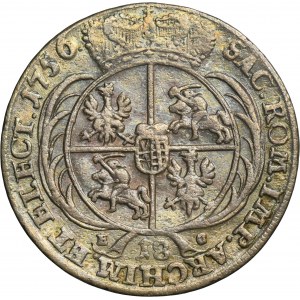 Augustus III of Poland, 1/4 Thaler Leipzig 1756 EC