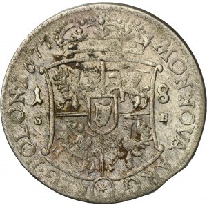 John III Sobieski, 1/4 Thaler Bromberg 1677 SB