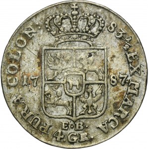 Poniatowski, 4 Groschen 1787 EB