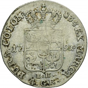 Poniatowski, 4 Groschen 1791 EB