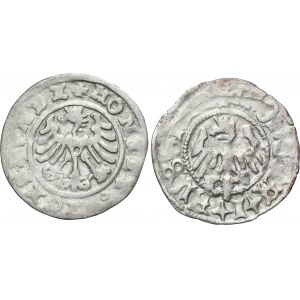 Sada, Ján I. Olbracht a Žigmund I. Starý, polpenny (2 kusy).