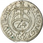 Sigismund III Vasa, 3 Polker Riga 1616 - VERY RARE, coat of arms without cross