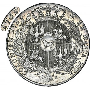 Poniatowski, Thaler Warsaw 1769 IS - EXTREMELY RARE