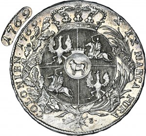Poniatowski, Thaler Warsaw 1769 IS - EXTREMELY RARE