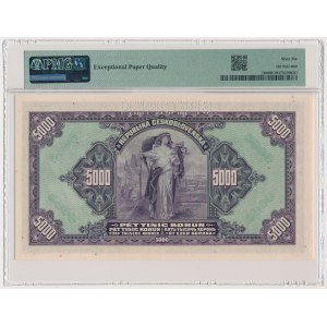 Bohemia & Moravia, 5.000 Korun 1920 (1943) - SPECIMEN - PMG 66 EPQ