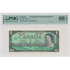 Canada, 1 Dollar 1967 - PMG 66 EPQ