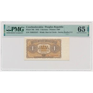 Czechoslovakia, 1 Koruna 1953