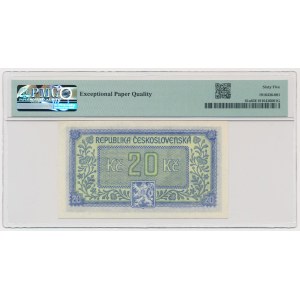 Czechoslovakia, 20 Korun (1945) - PMG 65 EPQ