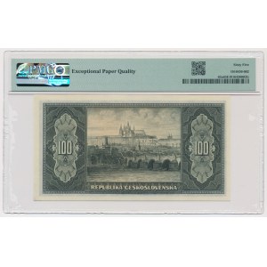 Czechoslovakia, 100 Korun (1945) - PMG 65 EPQ