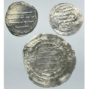 Lot, Abbasids and Samanids, Dirhams (3 pcs.)