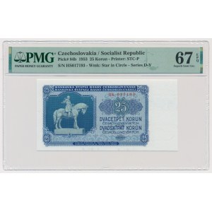 Czechoslovakia, 25 Korun 1953 - PMG 67 EPQ