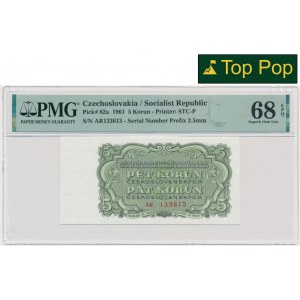 Tschechoslowakei, 5 Kronen 1961 - PMG 68 EPQ