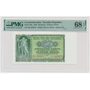 Czechoslovakia, 50 Korun 1953 - PMG 68 EPQ