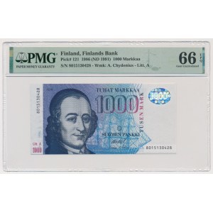Finland, 1.000 Markkaa 1986 - PMG 66 EPQ