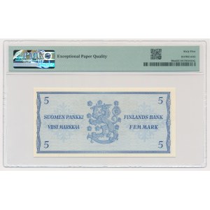 Finland, 5 Markkaa 1963 - PMG 65 EPQ
