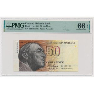 Finland, 50 Markkaa 1986 - PMG 66 EPQ