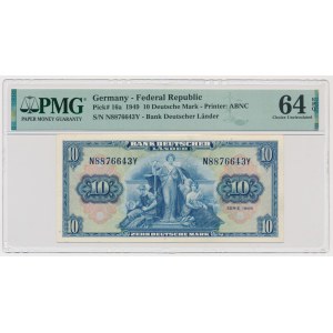 Germany, 10 Mark 1949 - PMG 64 EPQ