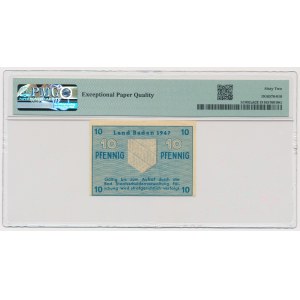 Niemcy, Baden, 10 Pfennig 1947 - PMG 62 EPQ