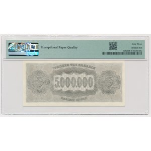 Greece, 5 million Drachmai 1944 - PMG 63 EPQ