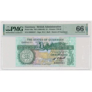 Guernsey, 1 Pound (1980-89) - PMG 66 EPQ