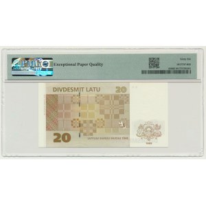 Latvia, 20 lats 1992 - PMG 66 EPQ
