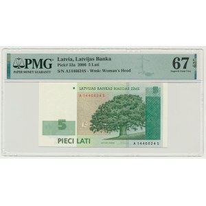 Lettonie, 5 patchs 2006 - PMG 67 EPQ