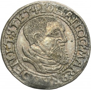 Silesia, Duchy of Crossen, Johann von Küstrin, Groschen Crossen 1544 - RARE
