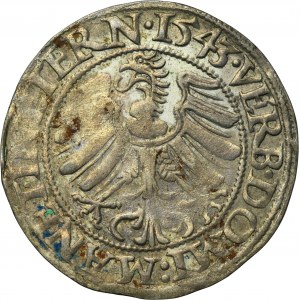 Silesia, Duchy of Liegnitz-Brieg-Wohlau, Friedrich II, Groschen Liegnitz 1543
