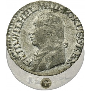 Silesia, Prussian rule, Friedrih WIlhelm III, 3 Kreuzer Glatz 1807 G - RARE