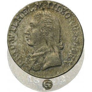 Silesia, Prussian rule, Friedrih WIlhelm III, 3 Kreuzer Glatz 1808 G - RARE
