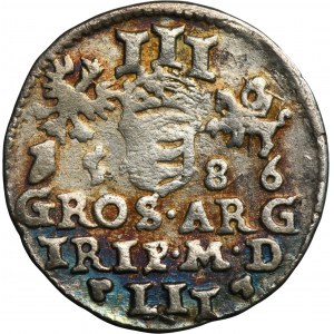 Stephen Bathory, 3 groschen Vilnius 1586