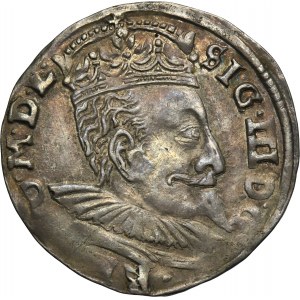 Sigismund III Vasa, 3 Groschen Vilinius 1596 - RARE