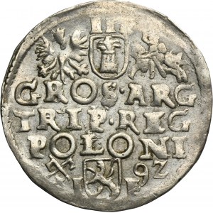 Sigismund III Vasa, 3 Groschen Posen 1592