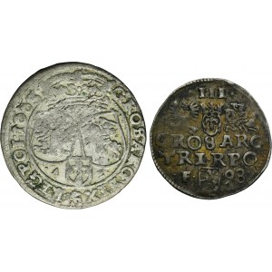 Lot, Sigismund III Vasa and John II Casimir, 3 Groschen and 6 Groschen (2 pcs.)